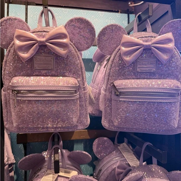 Disney Sequin Backpack - Purple - Picture 2 of 2